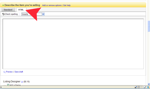 ebay html description template