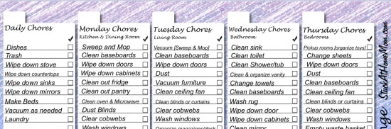 4 Day Cleaning Challenge