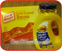 Delicious Bisquick Bacon Pancakes1