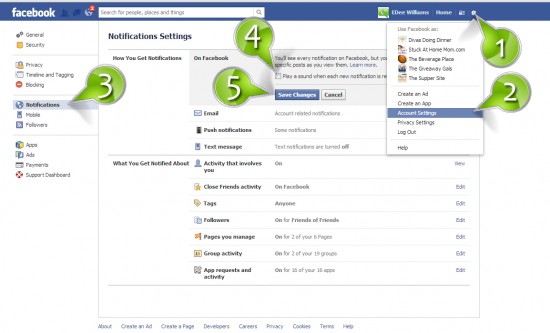 How to Turn Off FaceBooks Notification Sound