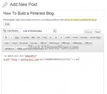 How to build a pinterest blog