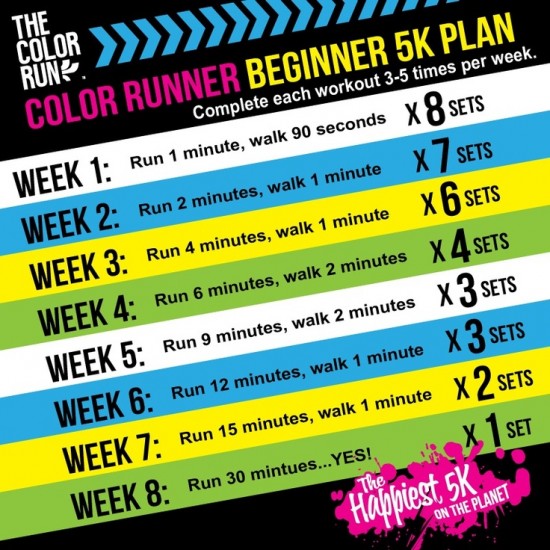 Color Run - learning to jog