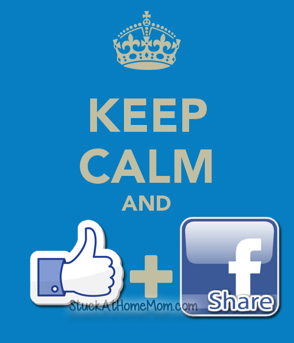 keep calm and like and share