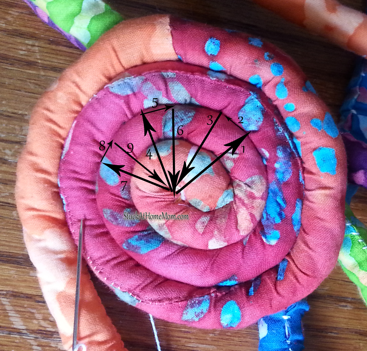 How to Make a Fabric Rope Rug DIY Rope Rug diy stuckathomemom