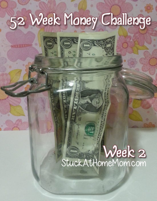 52 Week Dollar Challenge Week 2