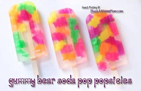 Gummy Bear Soda Pop Popsicles
