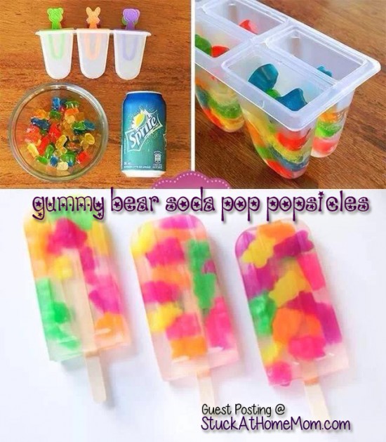 Gummy Bear Soda Pop Popsicles