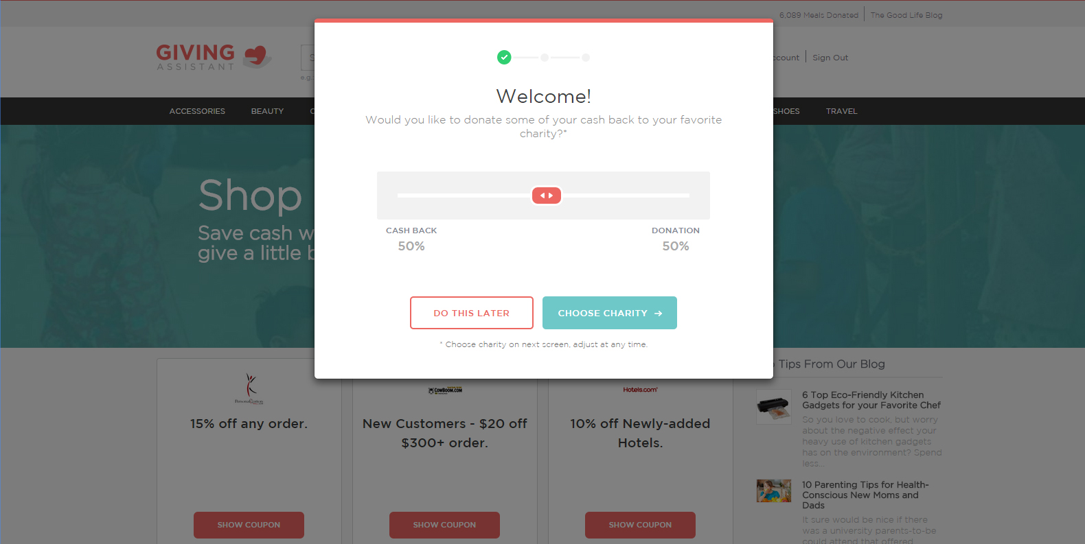 The Giving Assistant – Shop Responsibly. #CashBack #Giving The Giving Assistant – Shop Responsibly. #CashBack #Giving