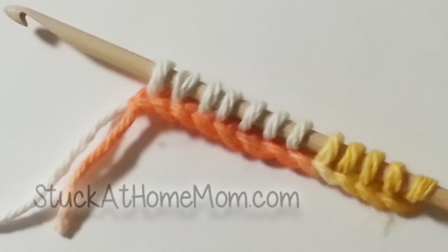 Knitting with a Crochet Needle Afghan Hook Tunisian Stitch