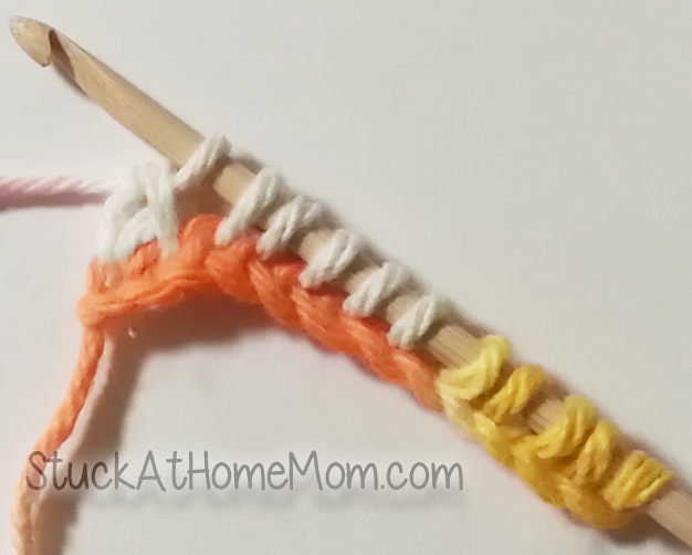 Knitting with a Crochet Needle Afghan Hook Tunisian Stitch