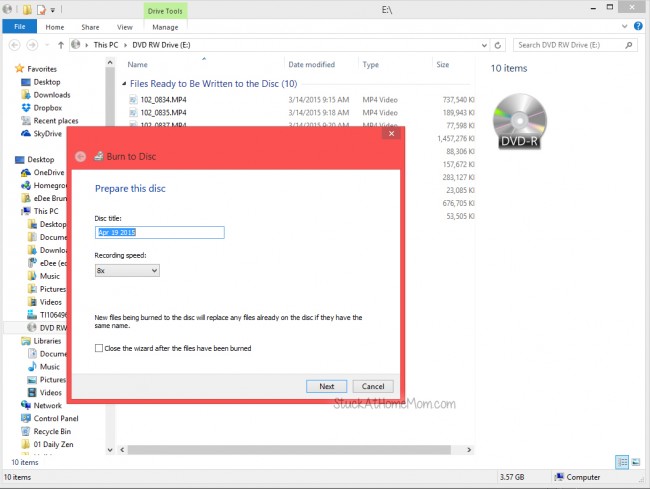 How to Burn a DVD Windows 8