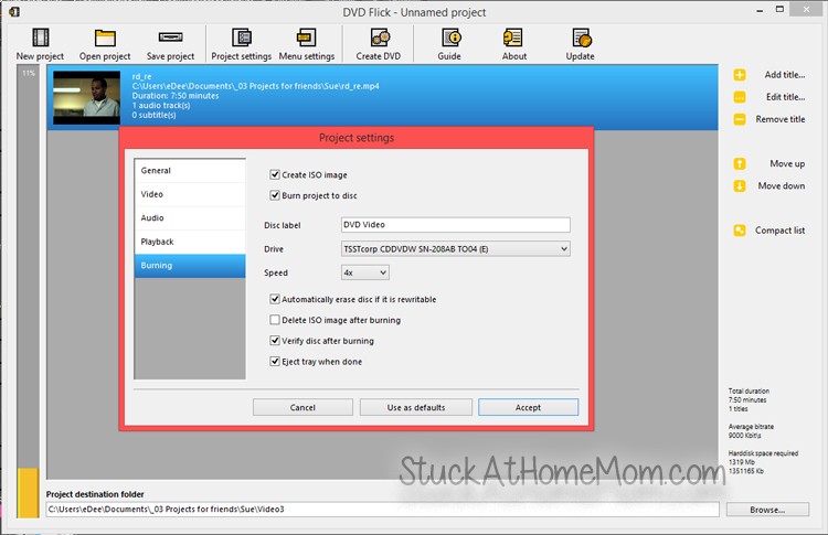 How to Burn a Movie to a DVD that will Play in a DVD Player or Blu Ray