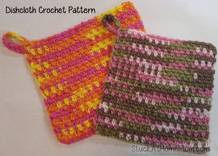 Dishcloth Crochet Pattern - Learn to Crochet in a Day