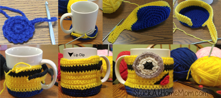 Minion Cup Cozy Crochet Pattern