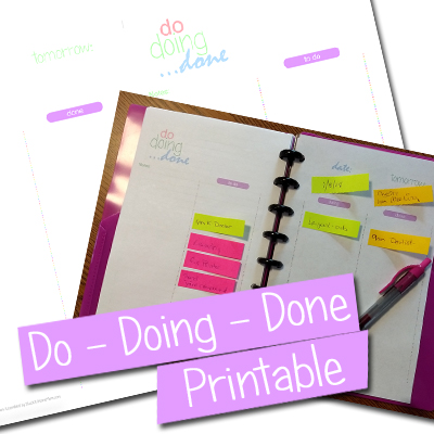 Do Doing Done Journal Printable