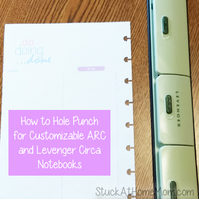 How to Hole Punch Customizable ARC and Levenger Circa Notebooks