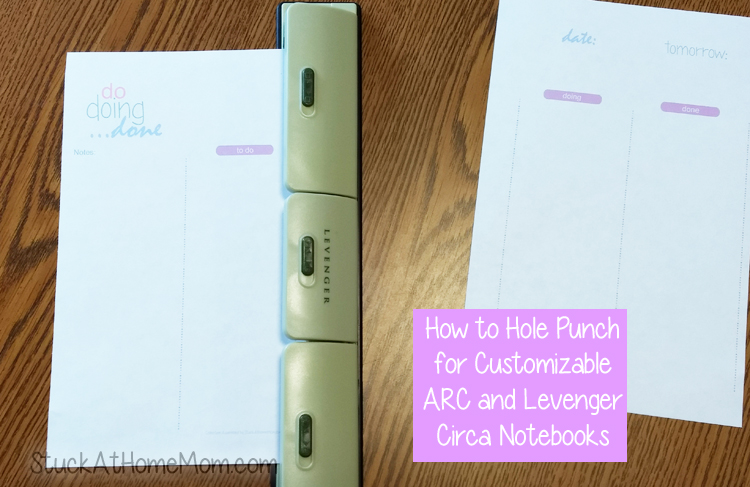 How to Hole Punch for Customizable ARC and Levenger Circa Notebooks 1
