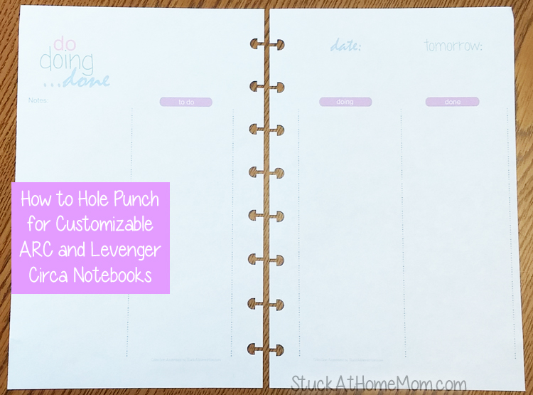 How to Hole Punch for Customizable ARC and Levenger Circa Notebooks 4