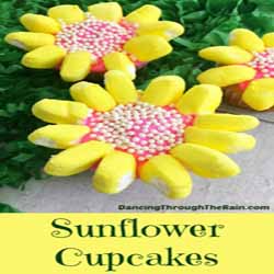 Flower Cupcakes For Spring