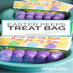 Easter Peeps Treat Bag Topper Printable
