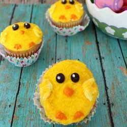 How To Make Easter Chick Cupcakes