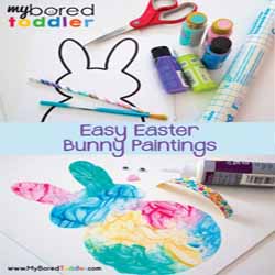 Easy Easter Bunny Painting Activity