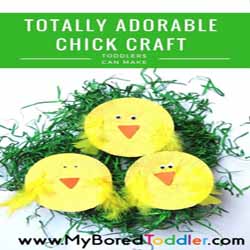 Easter Chick Craft For Toddlers
