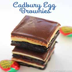 Cadbury Egg Brownies