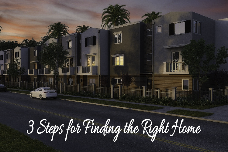 3 Steps for Finding the Right Home 3 Steps for Finding the Right Home
