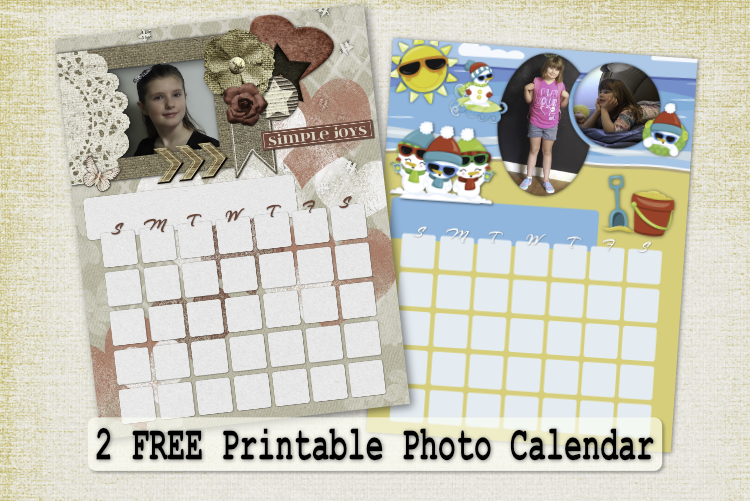 2 Free Printable Photo Calendar – Calendar Pack 3 with months in 3 fonts 2 Free Printable Photo Calendar – Calendar Pack 3 with months in 3 fonts