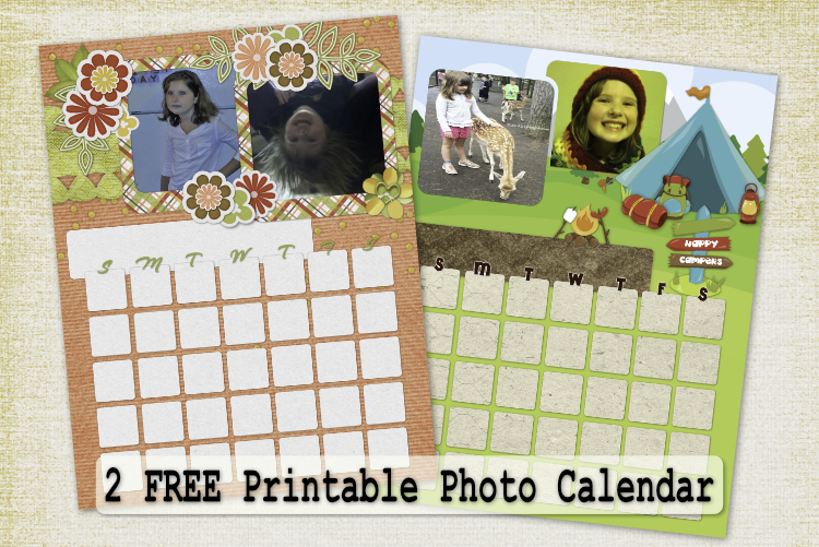 Free Printable Photo Calendar – Calendar Pack #4 with months in 3 fonts Free Printable Photo Calendar – Calendar Pack #4 with months in 3 fonts