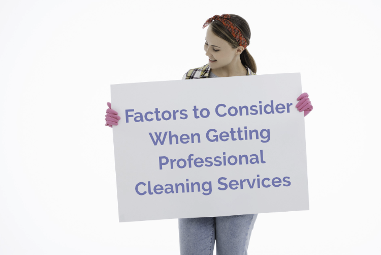 Factors to Consider When Getting Professional Cleaning Services