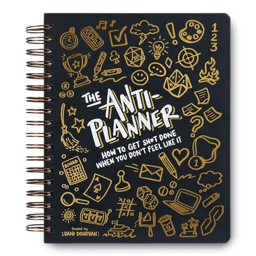 Creative ADHD planner with comics, coloring pages, and vibrant design