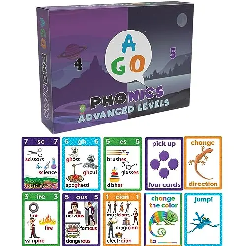 AGO Phonics card game for advanced reading skills