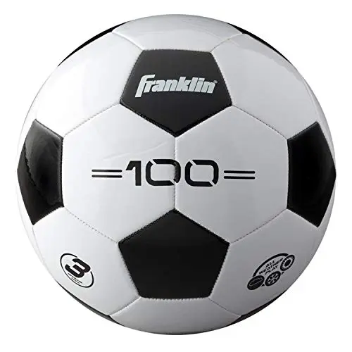 Franklin Sports white and black size 3 youth soccer ball