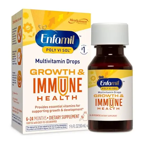 Enfamil Poly-Vi-Sol liquid multivitamin drops for newborn immune health