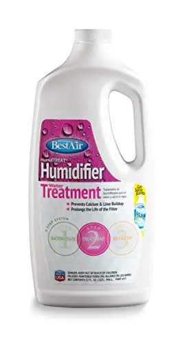 BestAir 1T Humiditreat Water Treatment pink bottle