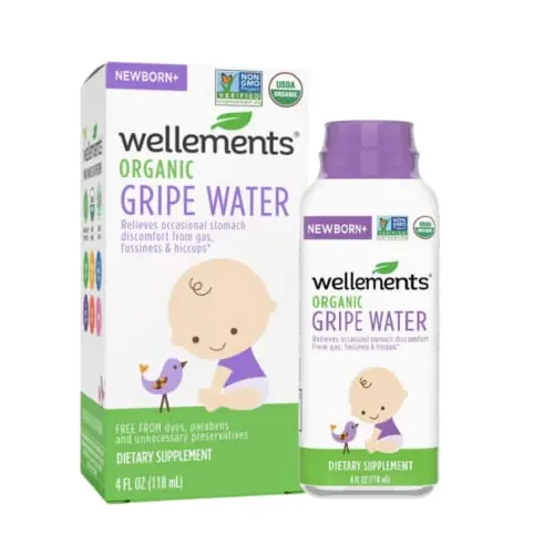 Wellements Organic Gripe Water for baby stomach discomfort