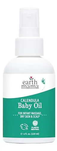 Earth Mama Calendula Baby Oil bottle