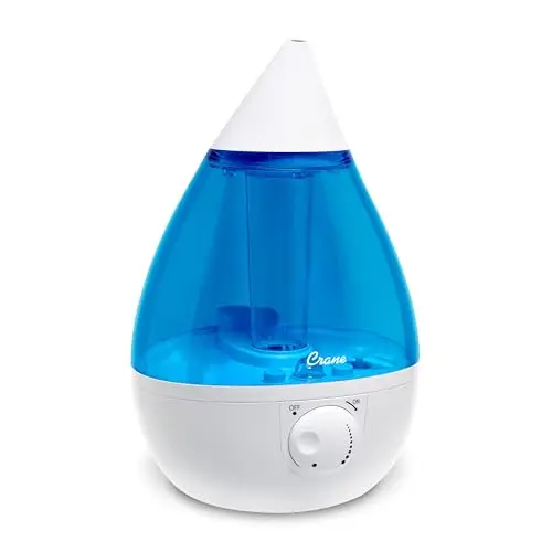 Crane teardrop cool mist humidifier for baby nursery