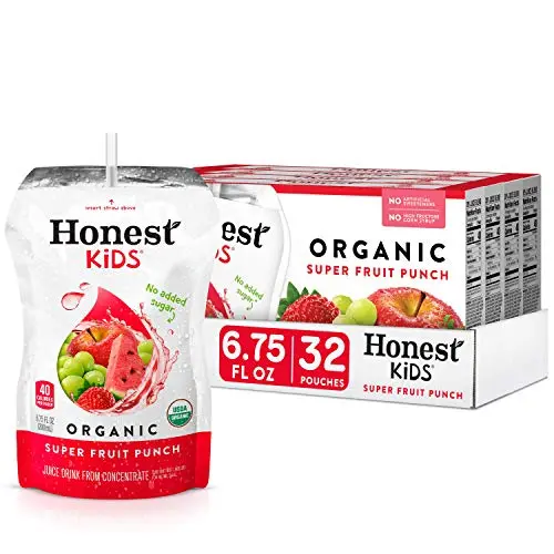 Honest Kids organic fruit juice drink pouches