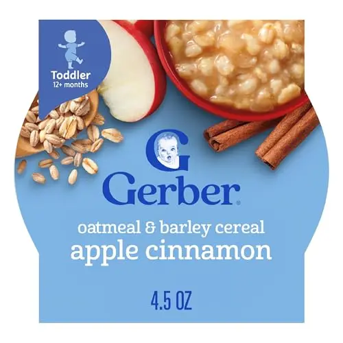 Gerber Oatmeal & Barley Apple Cinnamon Self-Feeding Trays