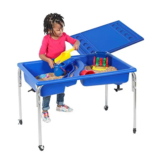 Children's Factory Neptune sensory table with locking casters and durable frame
