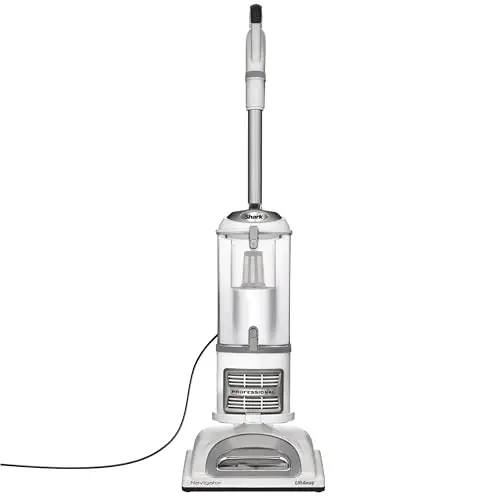 Shark Navigator Lift-Away upright vacuum in white and silver