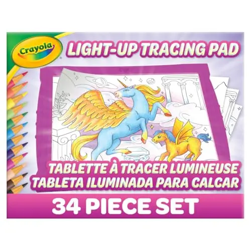 Crayola Light Up Tracing Pad with LED illumination for easy tracing