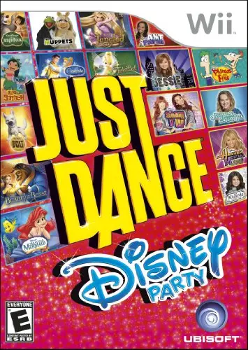 Just Dance Disney Party Wii game featuring beloved Disney characters and songs