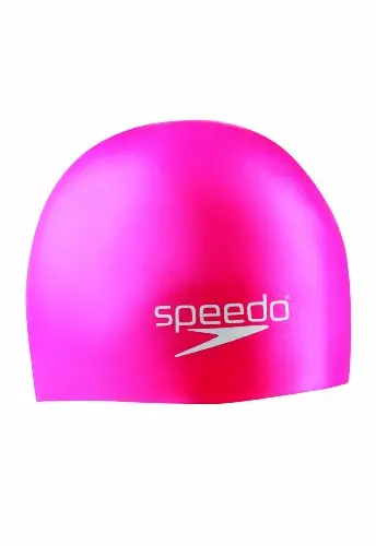 Speedo unisex-child silicone swim cap in pink