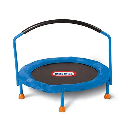 Little Tikes 3 foot indoor trampoline with handle bar for toddlers