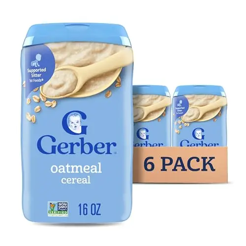 Gerber Stage 1 Baby Oatmeal Cereal package