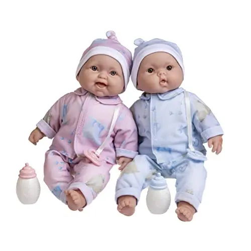 JC Toys Twins baby dolls with removable outfits
